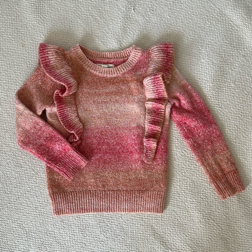 Tucker and Tate Coral Pink Ruffled Sweater
